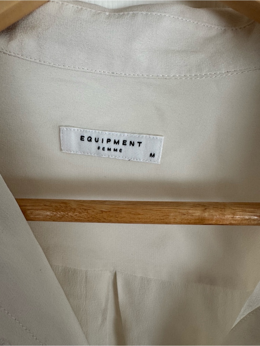 Equipment Femme Cream Lightweight Blazer Jacket